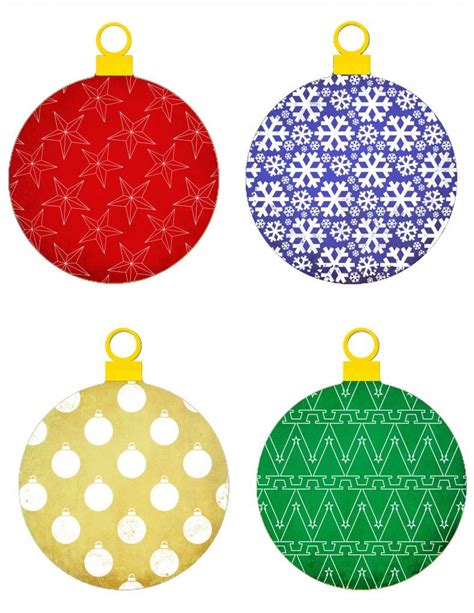 Christmas Tree Ornaments Printable