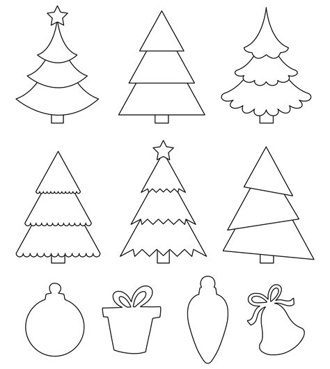 Christmas Tree Template Cut Out
