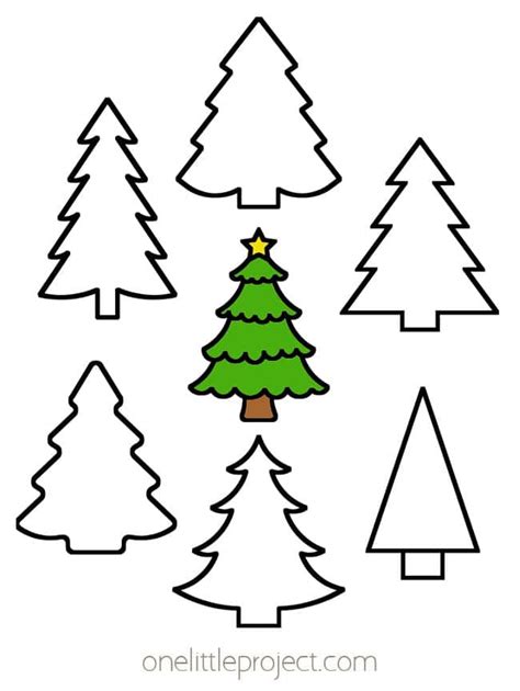 Christmas Tree Template Small