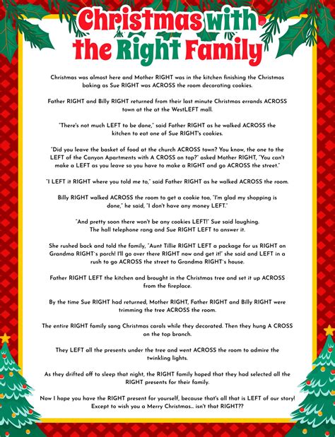 Christmas With The Right Family Printable