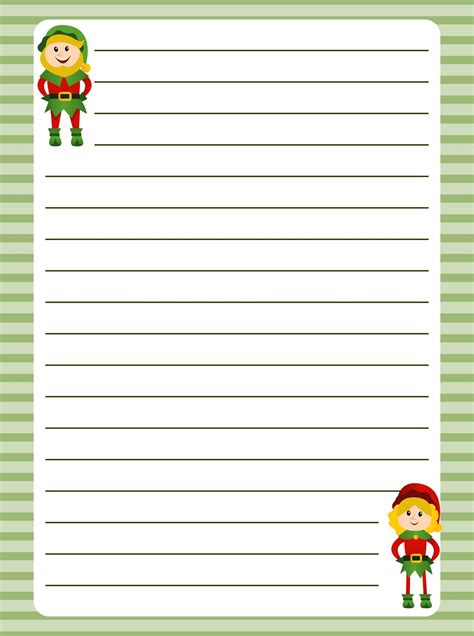 Christmas Writing Paper Printable