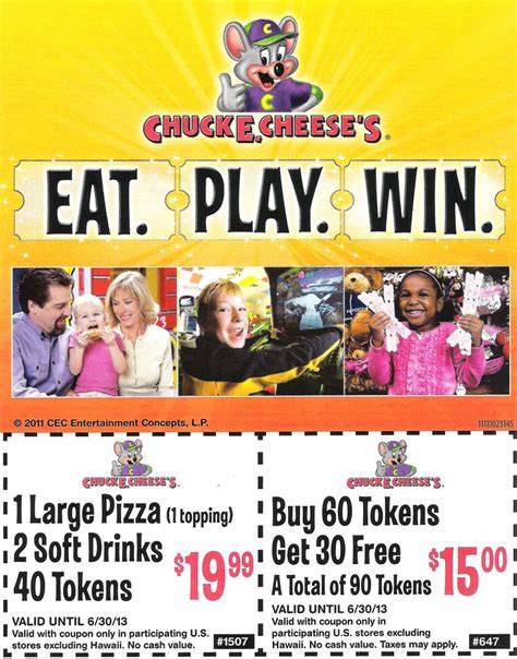 Chuck E Cheese Printable Coupons 2013