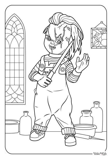 Chucky Coloring Page Printable