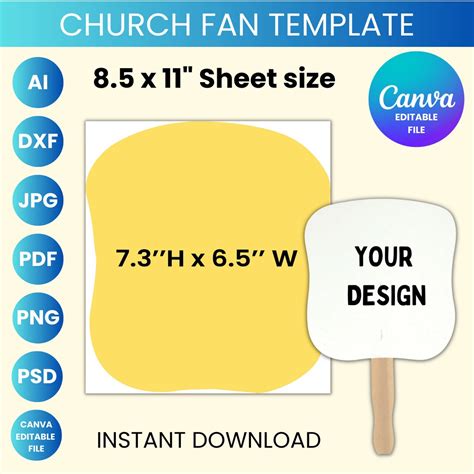 Church Fan Template