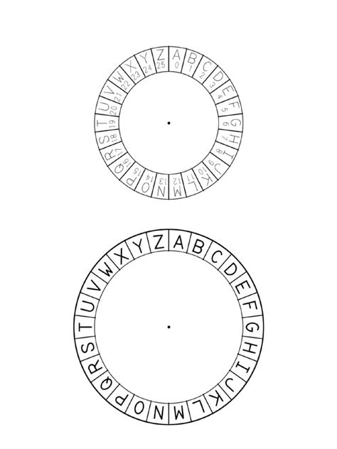 Cipher Wheel Printable