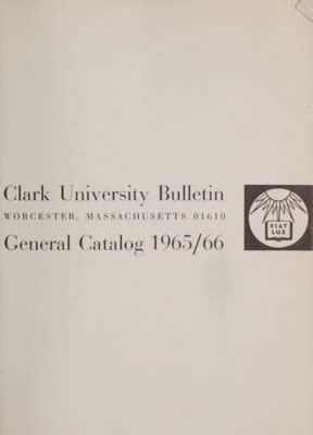 Clark University Academic Catalog