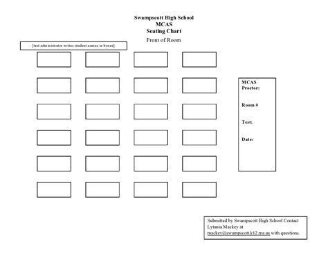 Classroom Seating Arrangement Templates