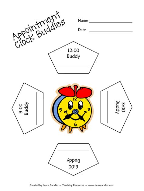Clock Buddies Template