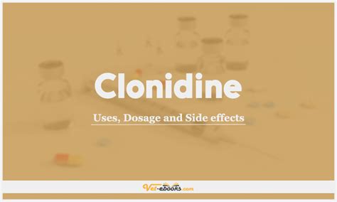 Clonidine For Dogs Dosage Chart