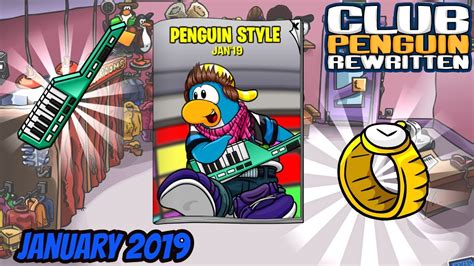 Club Penguin Rewritten January Catalog 2019