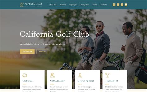 Club Website Template