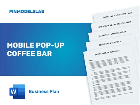 Coffee Bar Business Plan Template