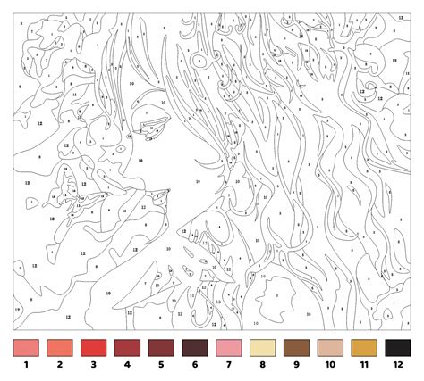 Color By Number Adults Printable