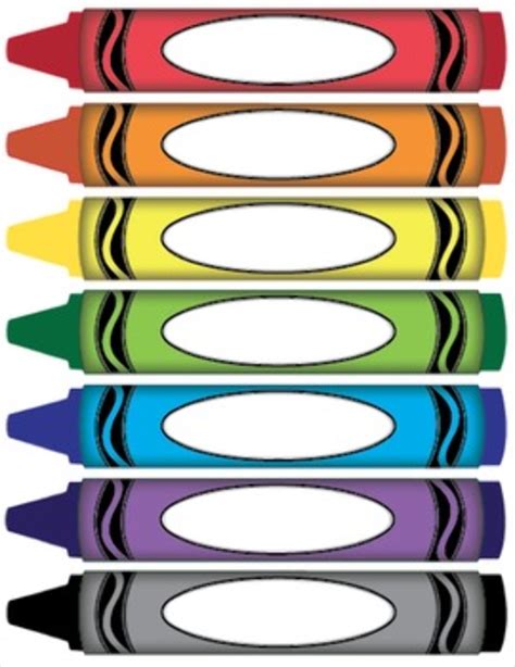 Color Crayons Printable