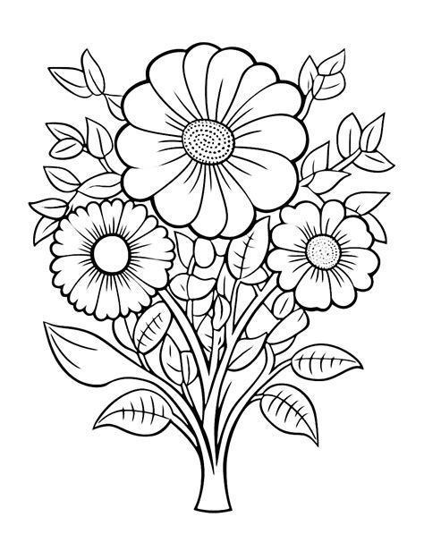 Color Printable Flowers