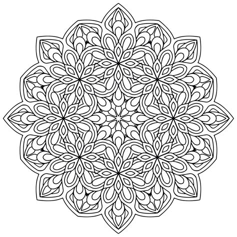 Coloring Pages Mandala Printable