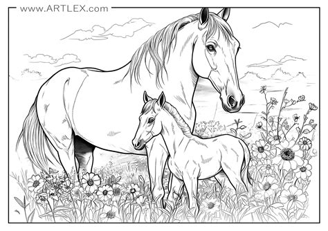 Coloring Pages Of Horses Printable