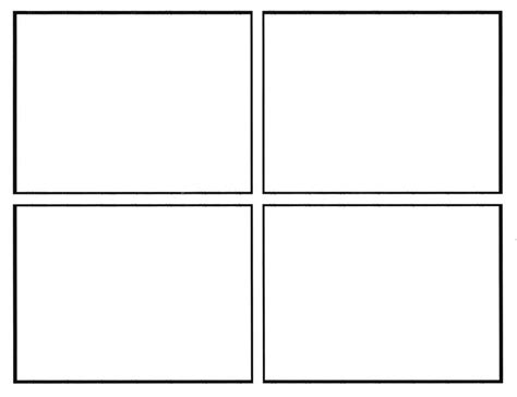 Comic Strip Template 4 Panel