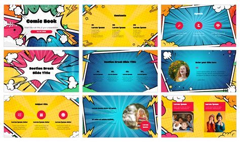 Comic Style Powerpoint Template