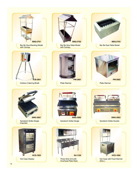 Commercial Kitchen Equipment Catalogue