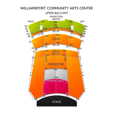 Community Arts Center Williamsport Seating Chart