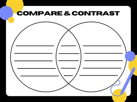 Compare And Contrast Venn Diagram Template