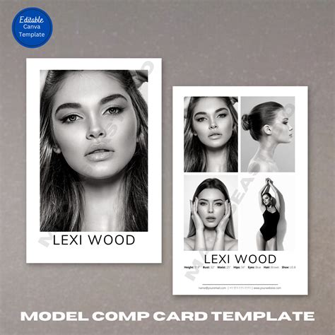 Composite Cards For Modeling Template