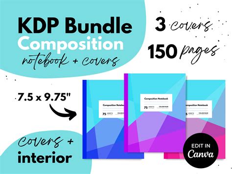 Composition Notebook Template Canva