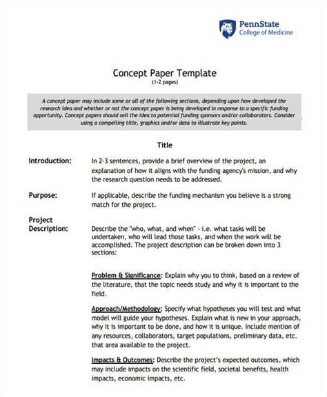 Concept Paper Template