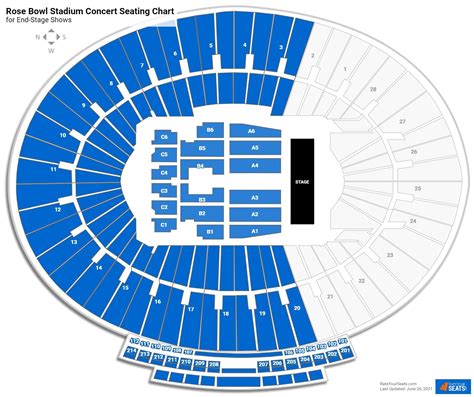Concert Seating Chart Rose Bowl