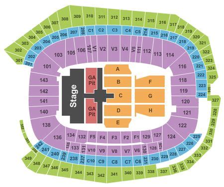 Concert Seating Chart Us Bank Stadium