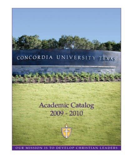 Concordia University Course Catalog