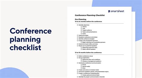 Conference Checklist Template