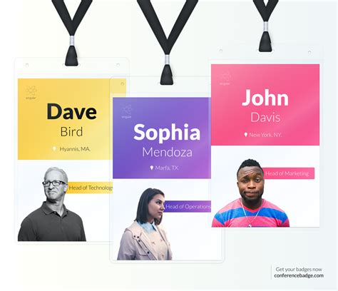 Conference Name Badges Template