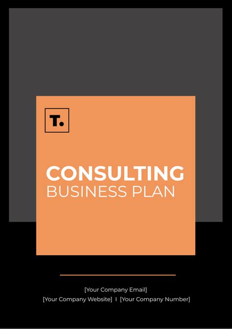 Consulting Business Plan Template