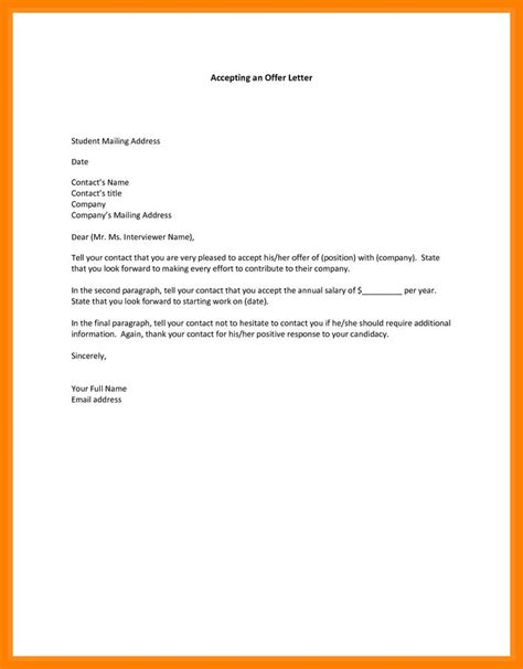Contingent Offer Letter Template