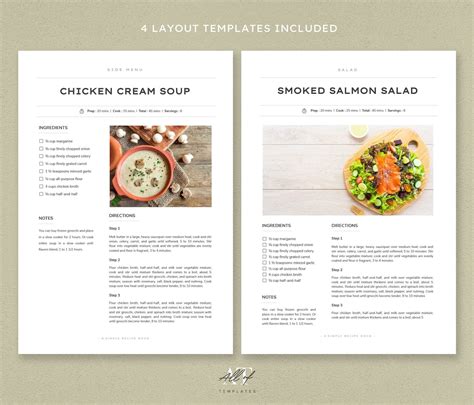 Cookbook Template Google Docs