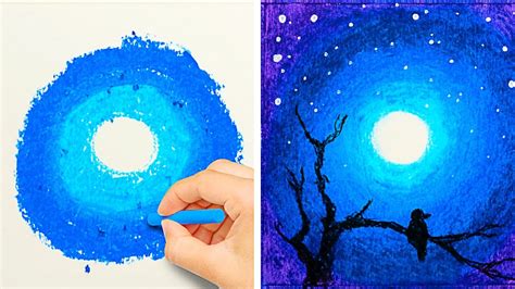 Cool Oil Pastel Drawings