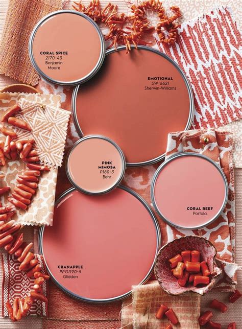 Coral Paint Color Chart