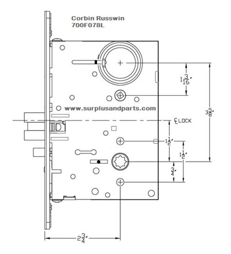 Corbin Russwin Mortise Lock Template Catalog