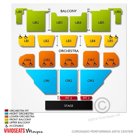 Coronado Theatre Seating Chart