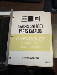Corvette Parts Catalogue