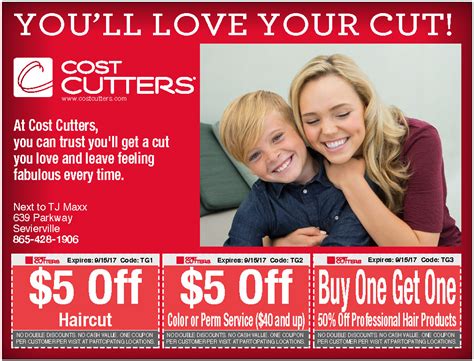 Cost Cutters Coupons 5 Off Printable Free