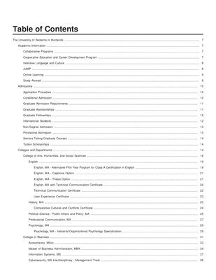 Course Catalog University Of Alabama