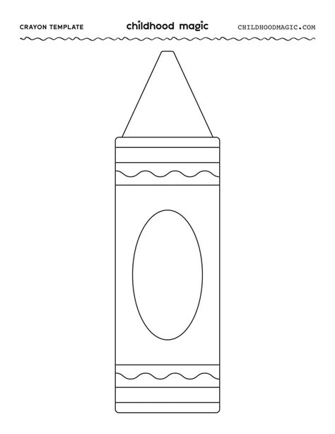 Crayon Printable Template