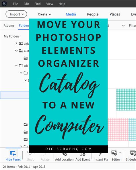 Create Photoshop Elements Organizer Catalog From Jpeg Tags