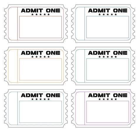 Create Your Own Tickets Template Free
