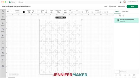 Cricut Puzzle Template