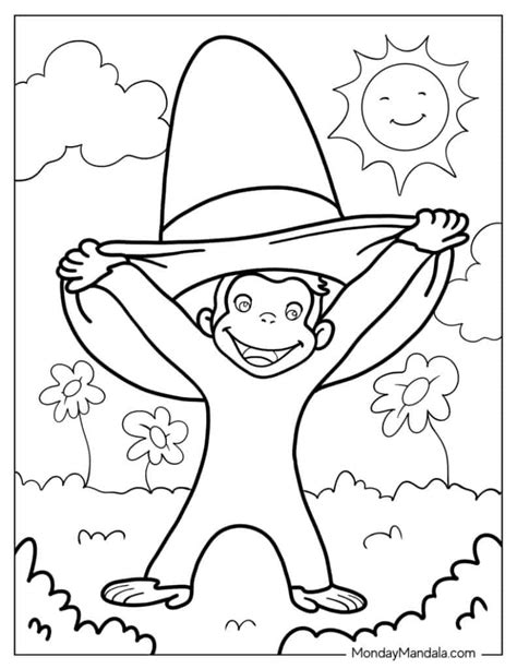 Curious George Printable Coloring Pages