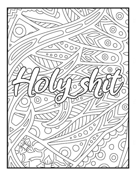 Curse Word Coloring Book Printable